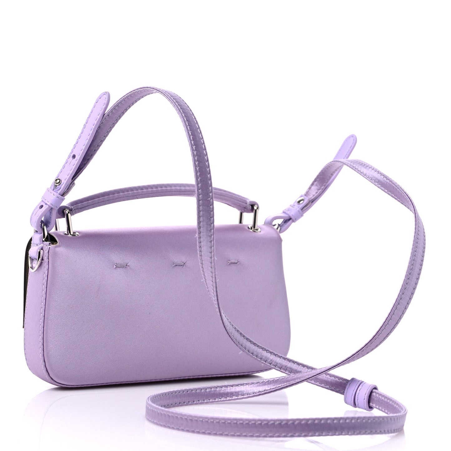 Silk Satin Phone Baguette Lilla