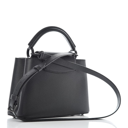 Louis Vuitton Taurillon Capucines BB Black 3 of 9