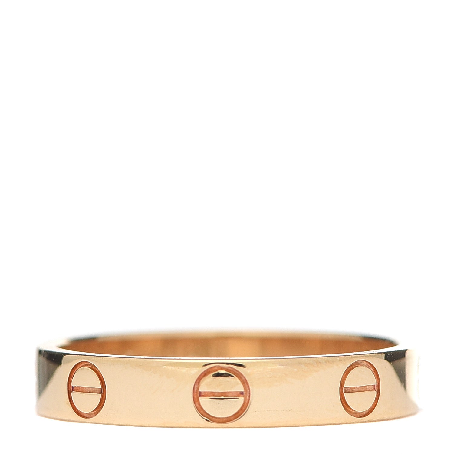 Cartier 18K Yellow Gold 3.5mm LOVE Wedding Band Ring 54 6.75 3 of 5