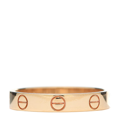 Cartier 18K Yellow Gold 3.5mm LOVE Wedding Band Ring 54 6.75 3 of 5