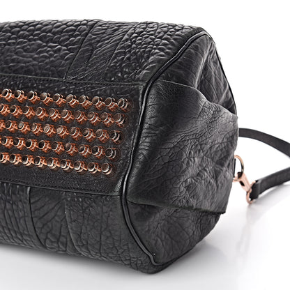 Alexander Wang Pebbled Lambskin Rocco Black Rose Gold Hardware 9 of 11