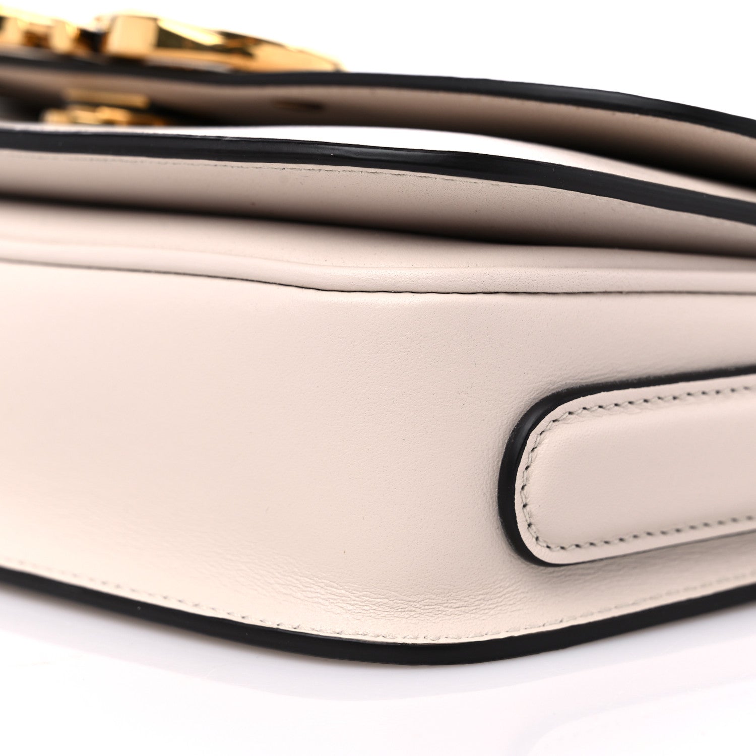 Salvatore Ferragamo Calfskin Small Trapezio Crossbody White 8 of 8