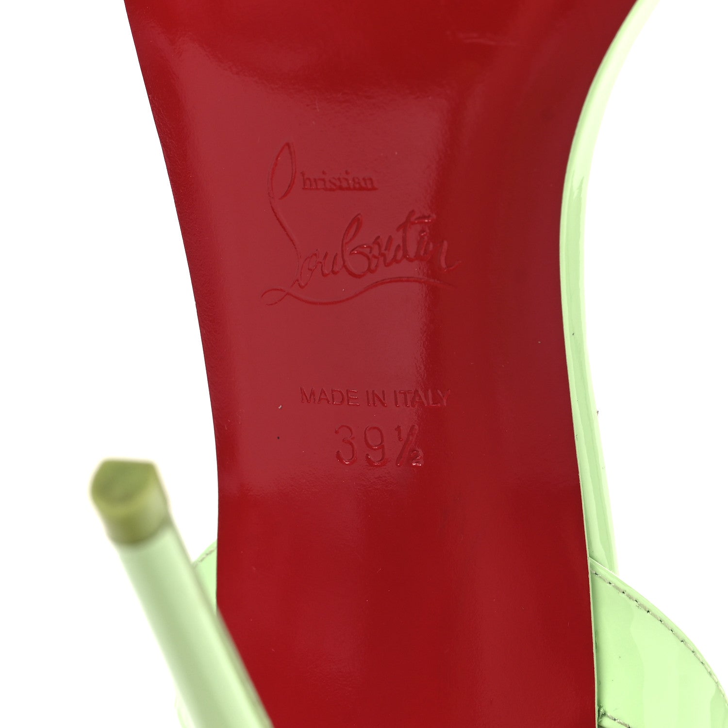 Christian Louboutin Patent Loubigirl 100 Sandals 39.5 Tropique 7 of 10