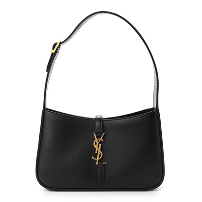 Saint Laurent Smooth Calfskin Le 5 A 7 Hobo Black 1 of 8