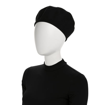 Hermes Cashmere Saint Honore Drap Beret 57 Black 2 of 8