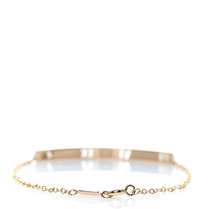 Tiffany 18K Rose Gold Diamond Atlas Bar Pierced Bracelet 2 of 5