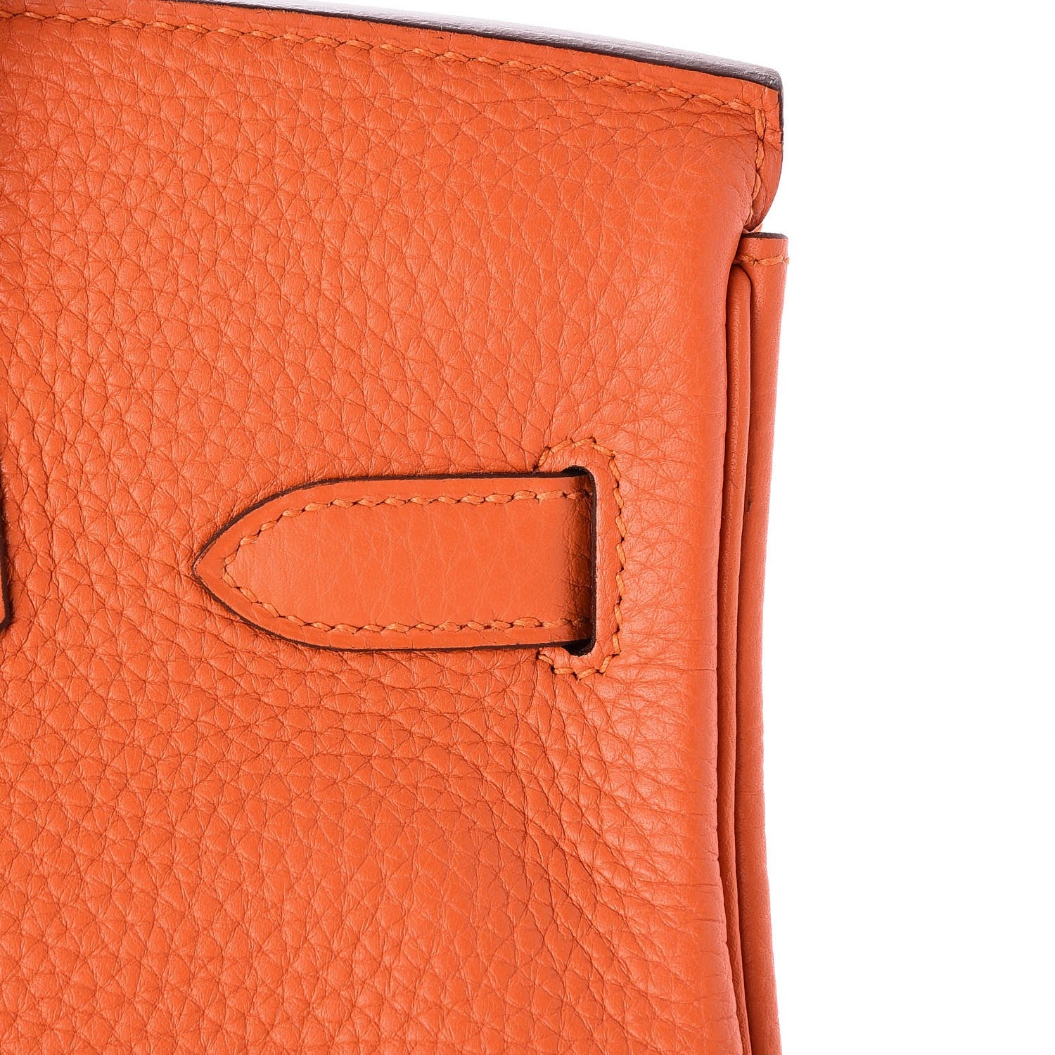 Hermes Taurillon Clemence Birkin 30 Feu 27 of 30