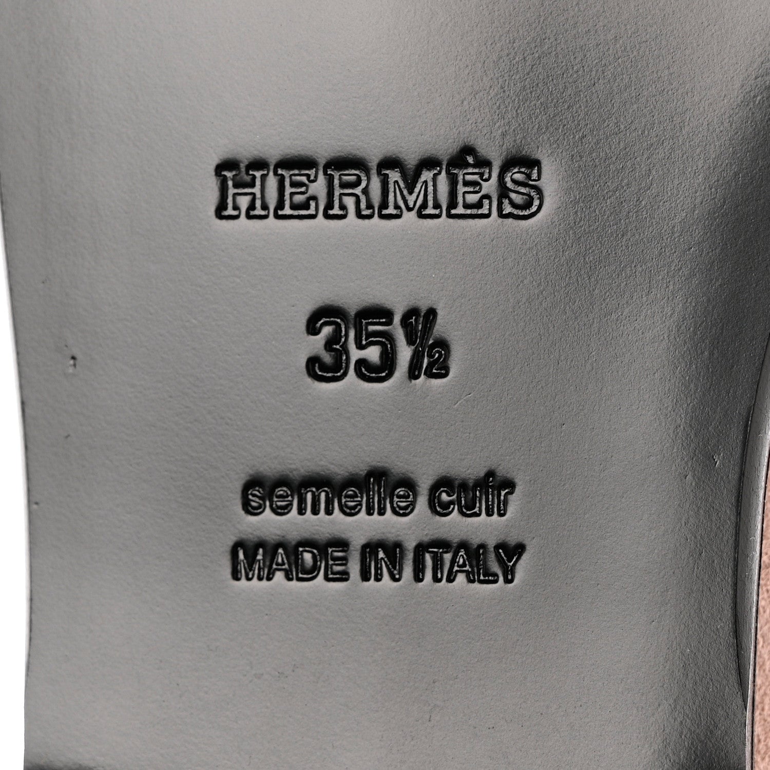 Hermes Suede Goatskin Womens Destin Loafers 35.5 Rose Aube 7 of 9