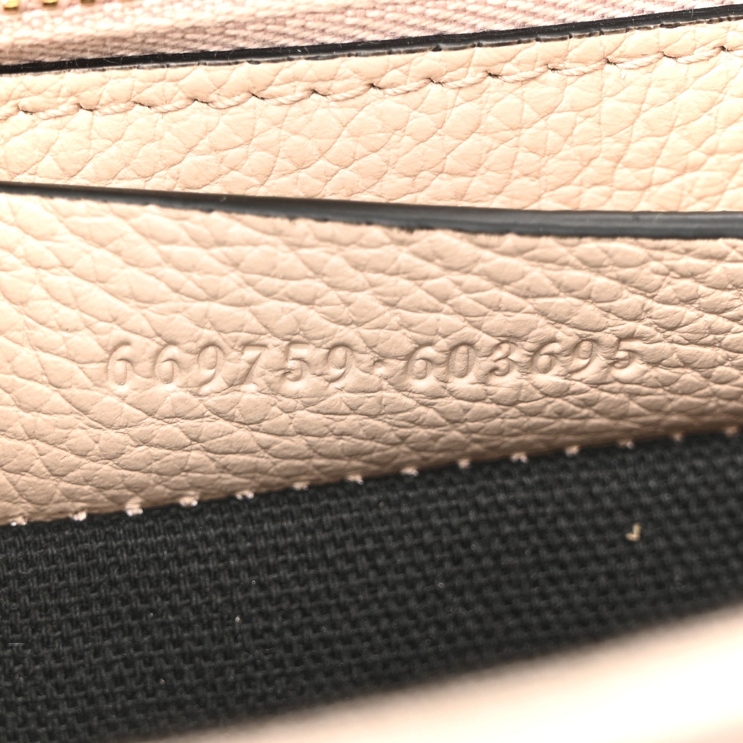 Grained Calfskin Padlock Crossbody Bag Nude