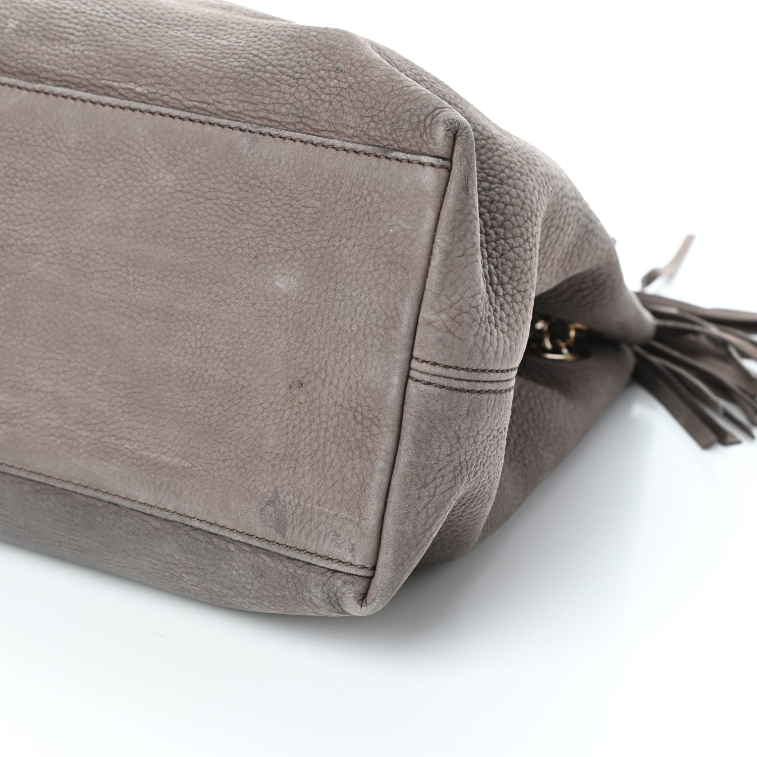 Gucci Vitello Range Medium Soho Chain Shoulder Bag Grey Field 9 of 9