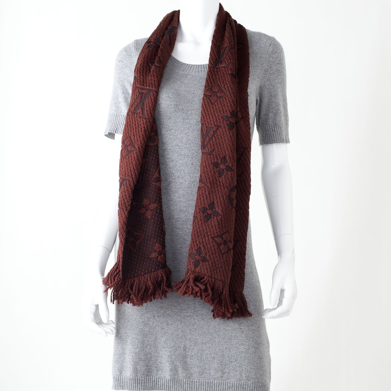 Louis Vuitton Logomania Scarf Brown 2 of 5