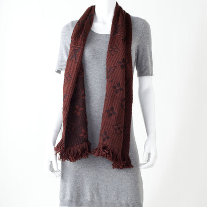 Louis Vuitton Logomania Scarf Brown 2 of 5