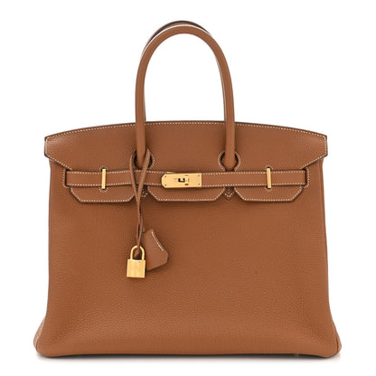 Hermes Togo BIRKIN 35 Gold 1 of 14