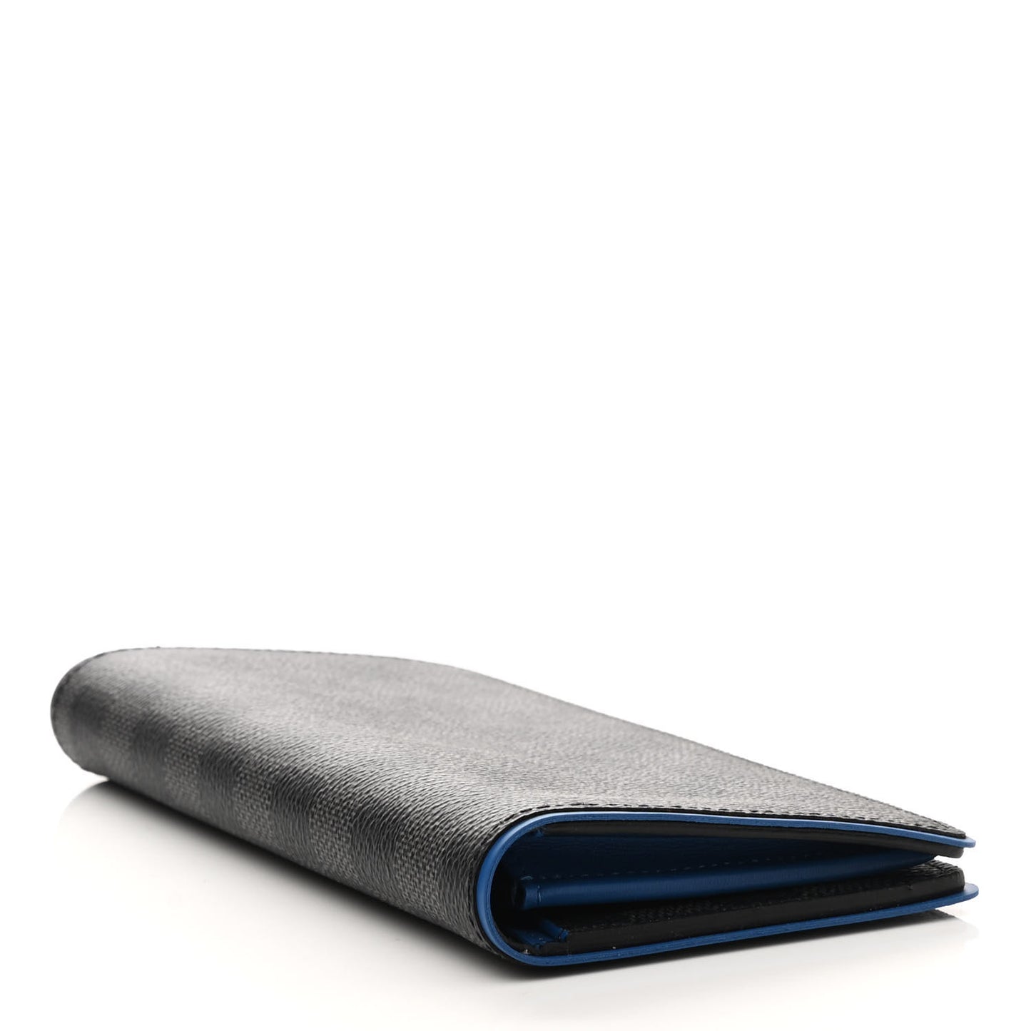 Damier Graphite Brazza Wallet Bleu Neon