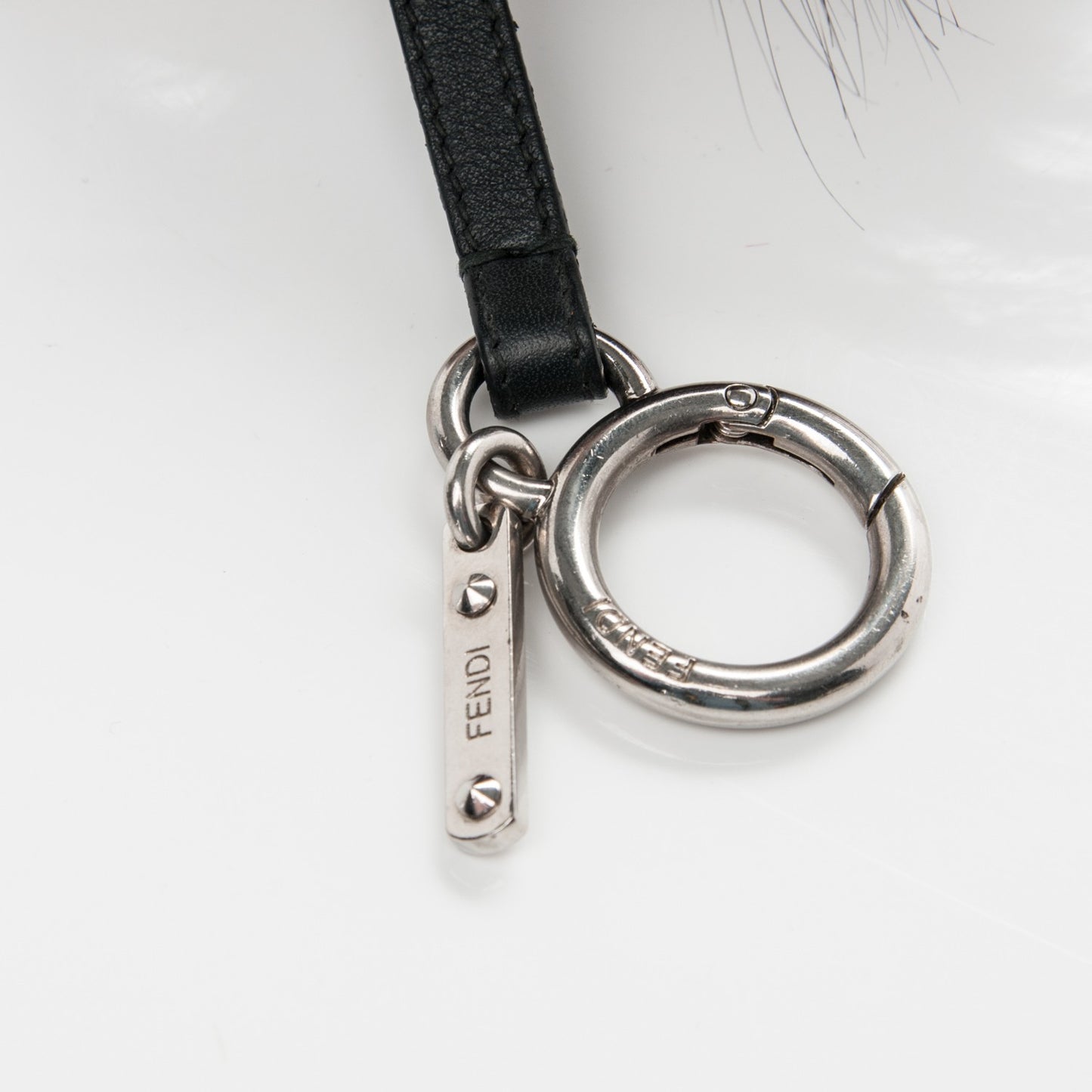 Fox Mink Rabbit Fur Vitello Flamingo Archy Monster Bag Bug Charm Cipria Multicolor Black