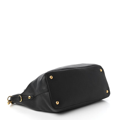 Prada Vitello Daino Tote Black 4 of 10