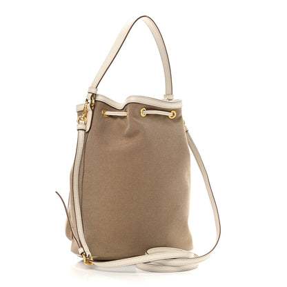 Prada Jacquard Logo Mini Bucket Crossbody Bag Corda Talco 3 of 11