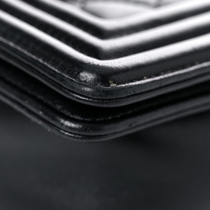 Chanel Lambskin Quilted Small Boy Flap Black 10 of 15