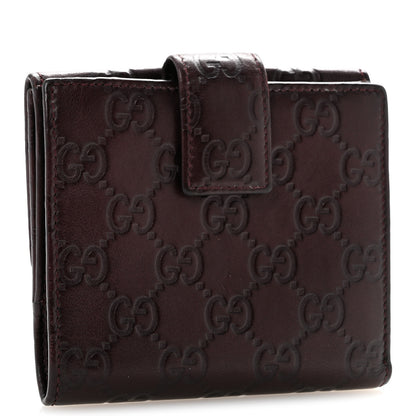Gucci Guccissima Lovely Heart French Flap Wallet Brown 3 of 12