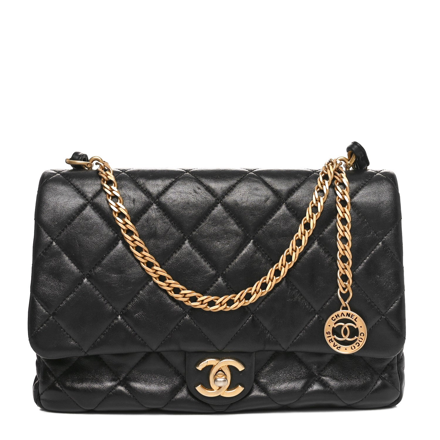 Chanel Lambskin Quilted Fancy Jewel Flap Black 1 of 10