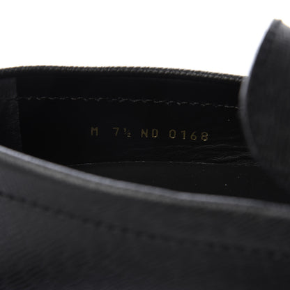 Louis Vuitton Taiga Hockenheim Moccasin Loafers 7.5 Black 9 of 9