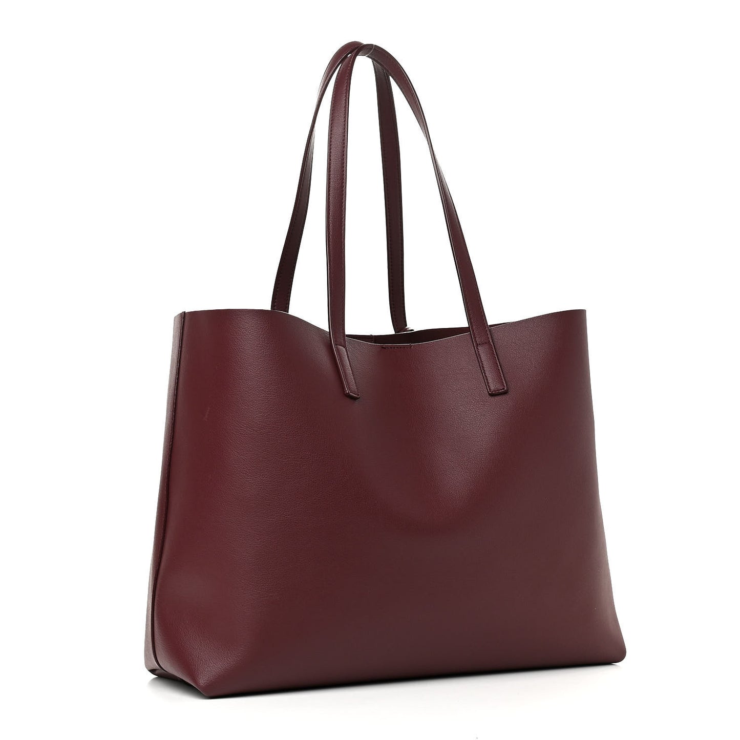 Calfskin Large Shopping Tote Bordeaux