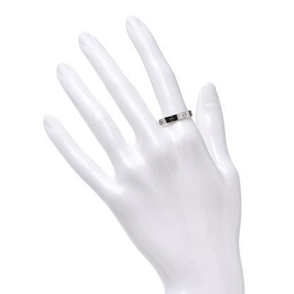 Cartier 18K White Gold 3.5mm LOVE Wedding Band Ring 56 7.5 2 of 4