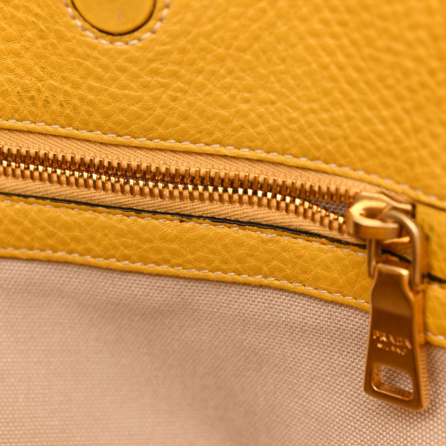Prada Vitello Daino Tote Mimosa 12 of 19