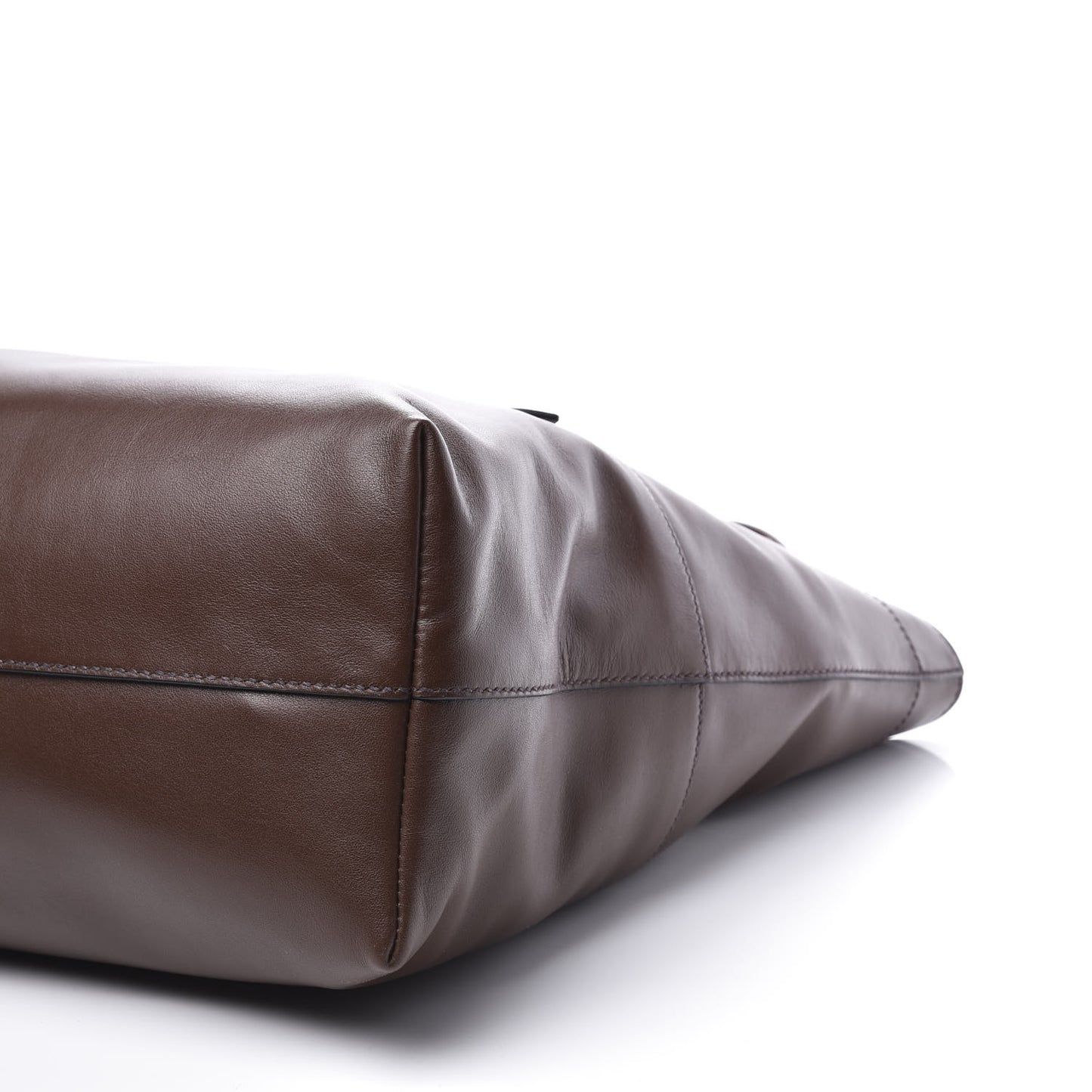 Vitello Soft Calfskin Shopping Tote Bruciato