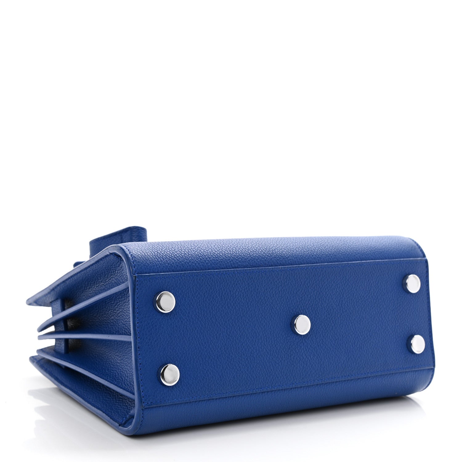 Saint Laurent Grained Calfskin Nano Sac De Jour Royal Blue 4 of 8