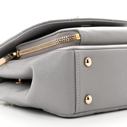 Chanel Caviar Quilted Small Business Affinity Flap Grey 9 of 11