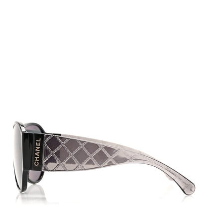 Chanel Acetate Quilted CC Sunglasses 5426 Black 3 of 8