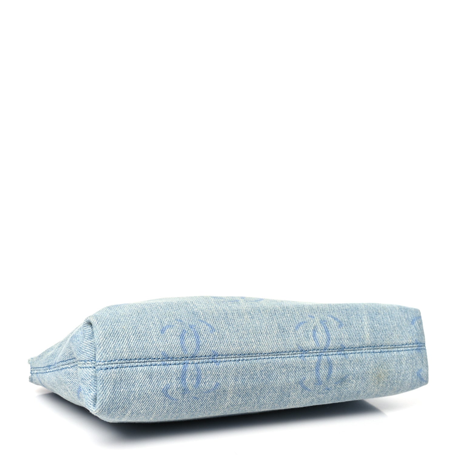 Chanel Denim CC Cosmetic Pouch Blue 4 of 12
