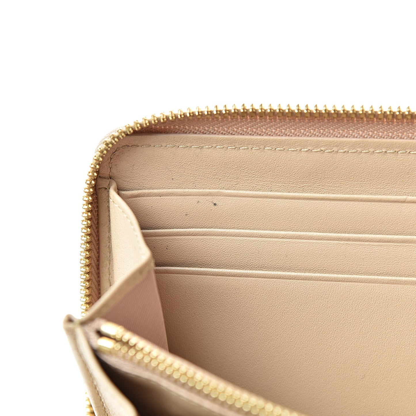 Visetos Large Zip Around Wallet Beige