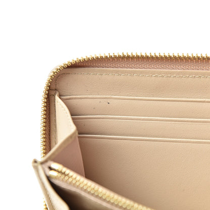 MCM Visetos Large Zip Around Wallet Beige 9 of 14