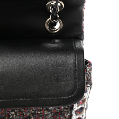 Chanel Tweed Quilted Medium Double Flap 14 of 15