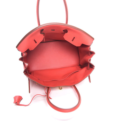Hermes Taurillon Clemence Birkin 35 Bougainvillea 7 of 34