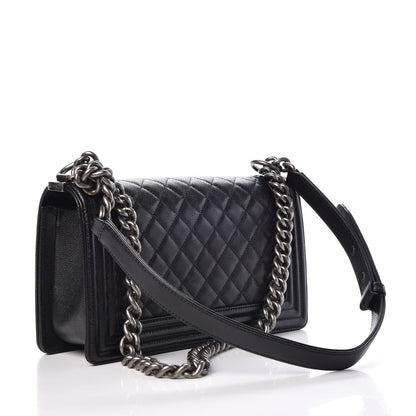 Chanel Caviar Quilted Medium Boy Flap Black 4 of 8
