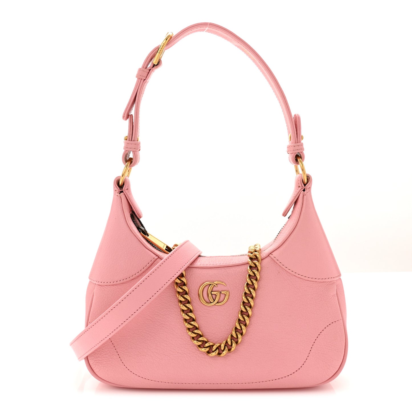 Goatskin Small Aphrodite Shoulder Bag Wild Rose