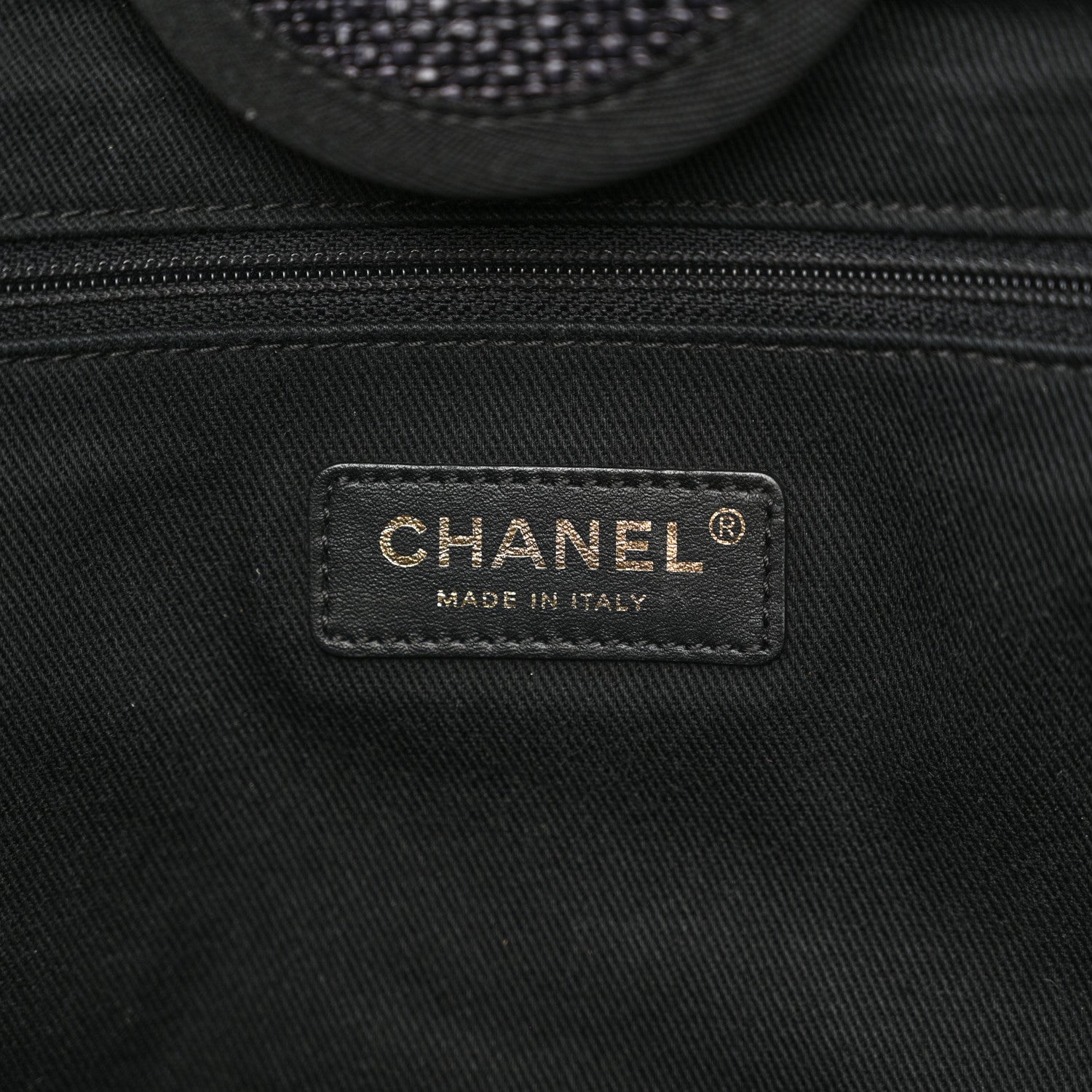 Chanel Woven Straw Raffia Large Deauville Tote Black 6 of 14