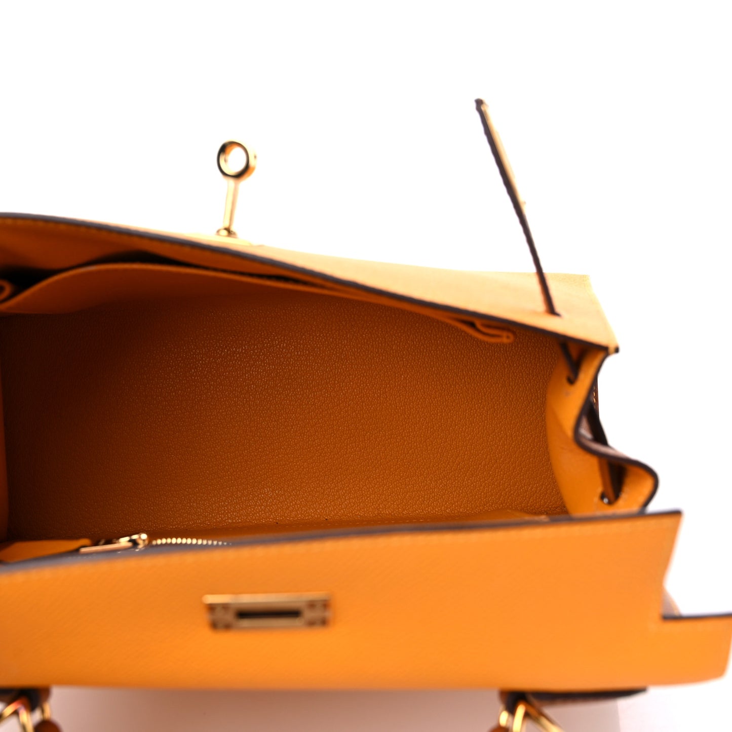 Epsom Horseshoe Kelly Sellier 25 Jaune D'Or Gold