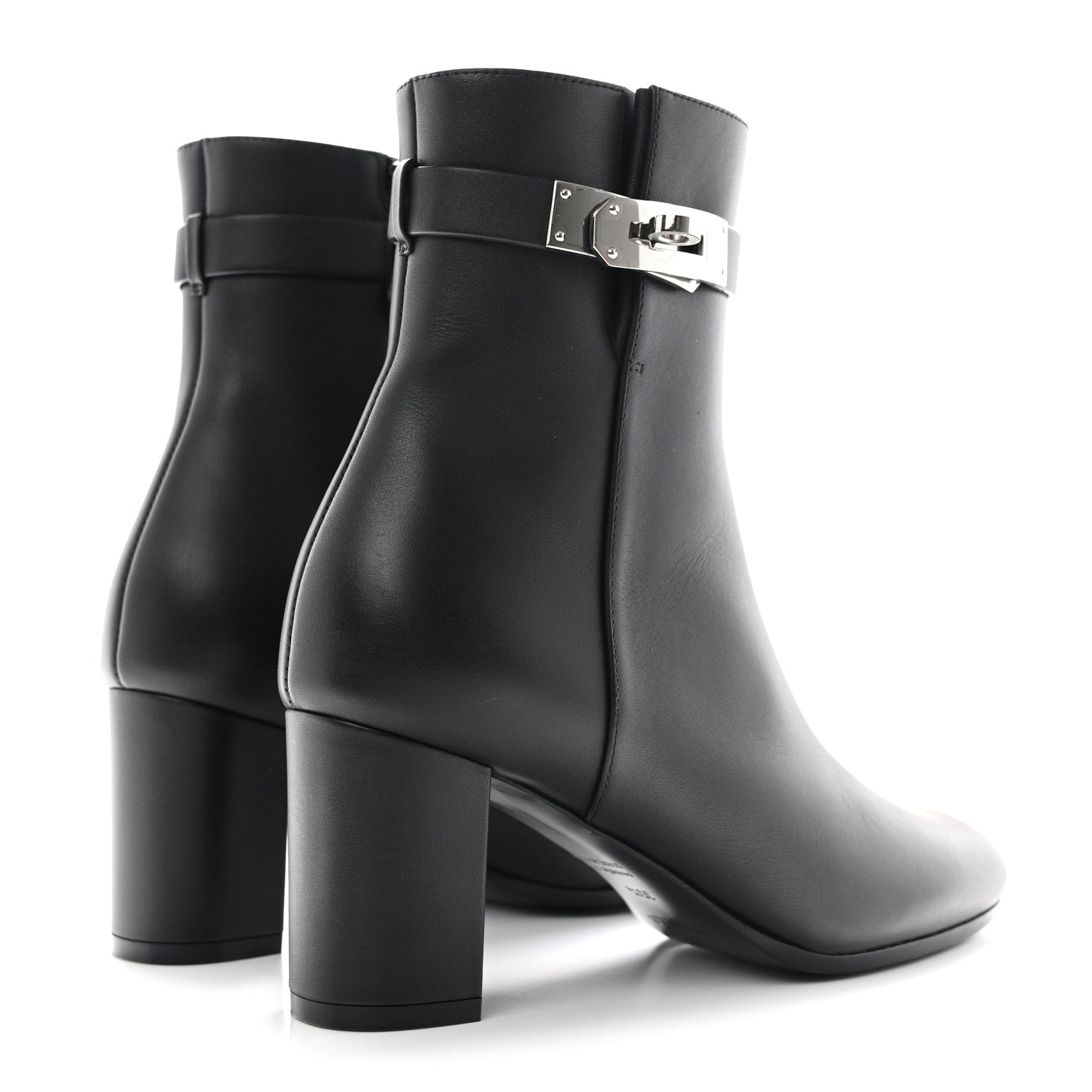 Hermes Calfskin Saint Germain Ankle Boots 35.5 Black 4 of 9