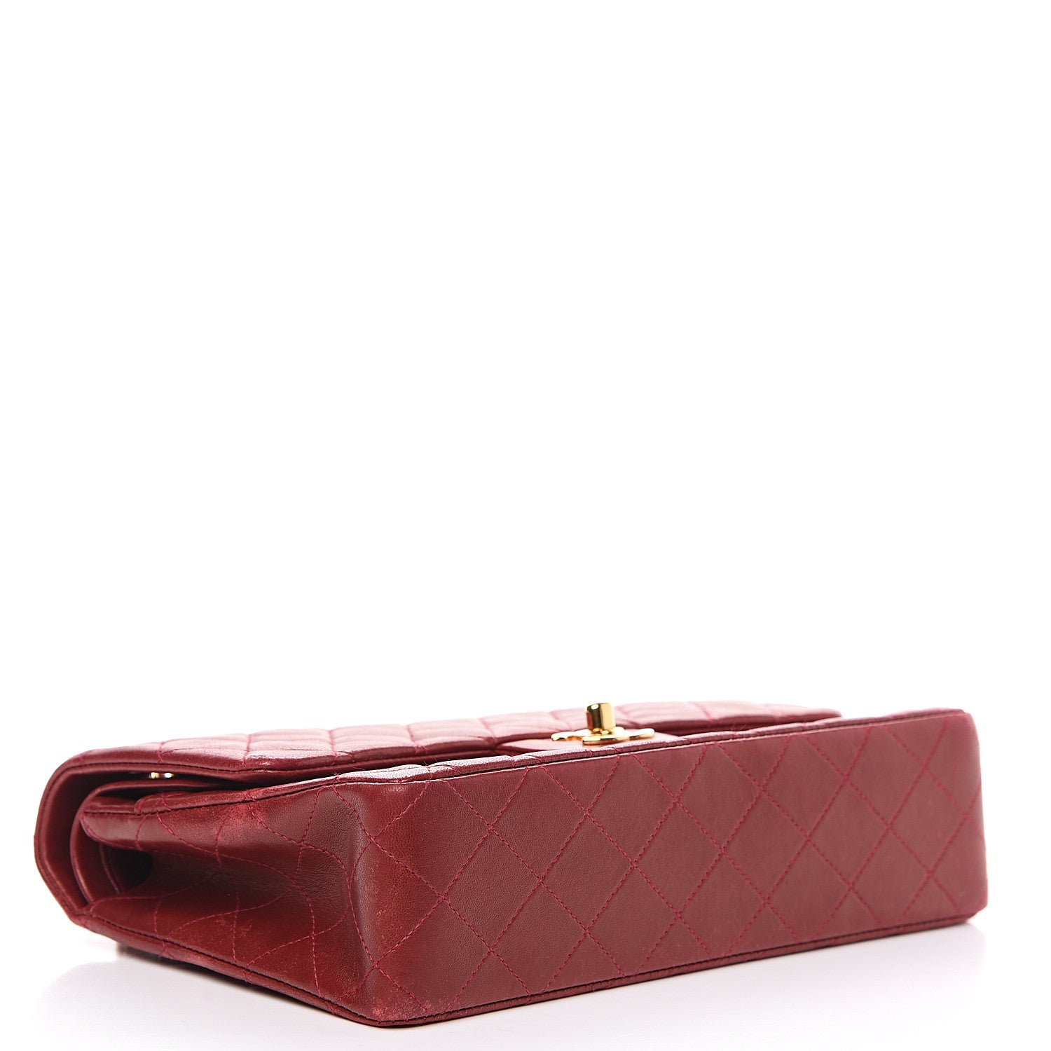 Chanel Lambskin Quilted Medium Double Flap Red 3 of 18