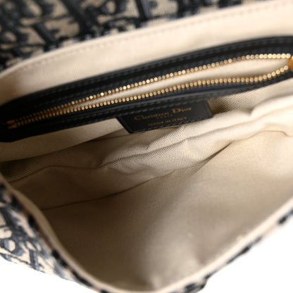 Christian Dior Oblique Saddle Bag With Strap Blue 5 of 10