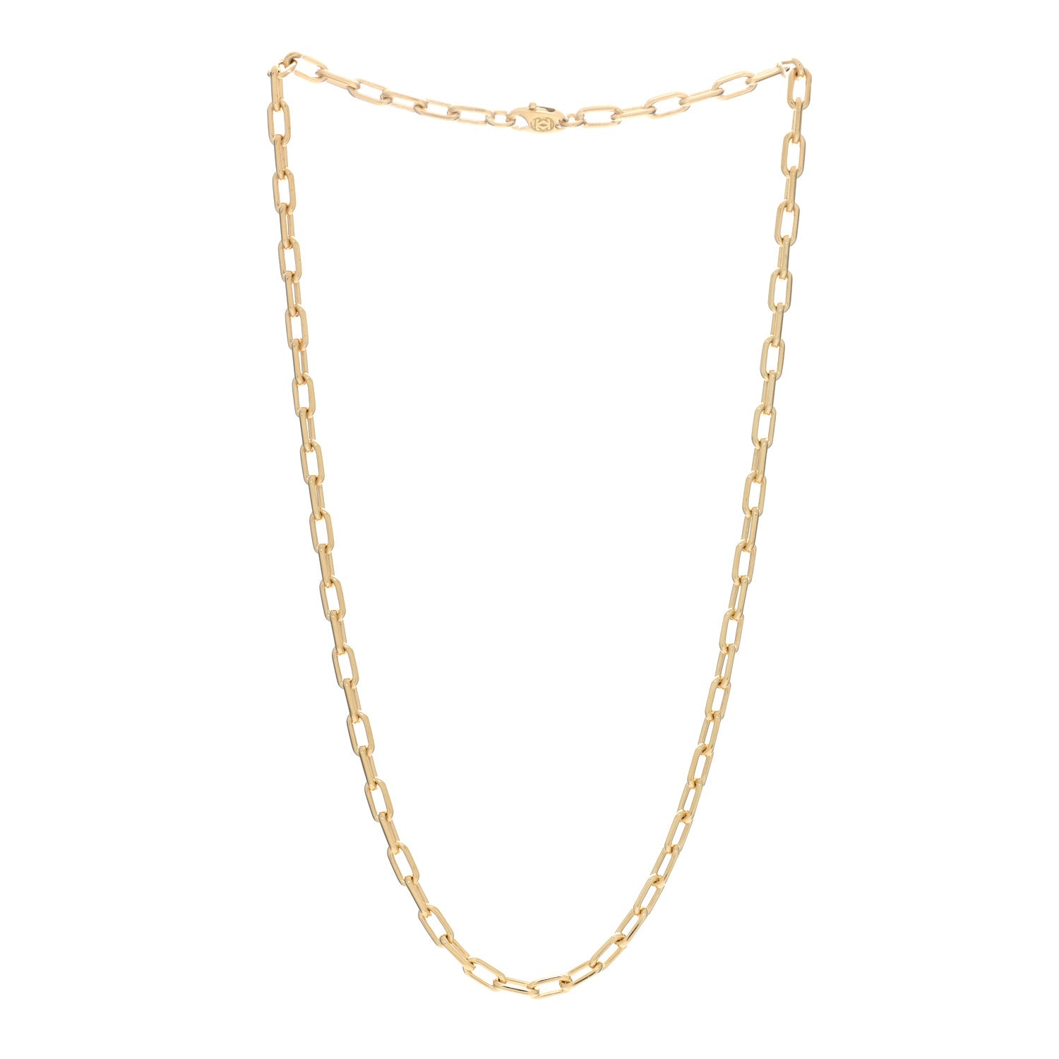 Cartier 18K Yellow Gold 5mm Spartacus Chain Necklace 3 of 4