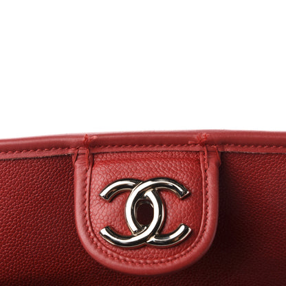 Chanel Caviar Quilted Medium French Riviera Flap Red 10 of 11