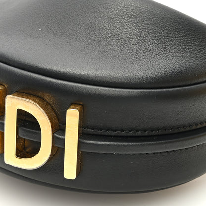 Fendi Vitello Grace Matte Nano Fendigraphy Hobo Charm Black 9 of 9