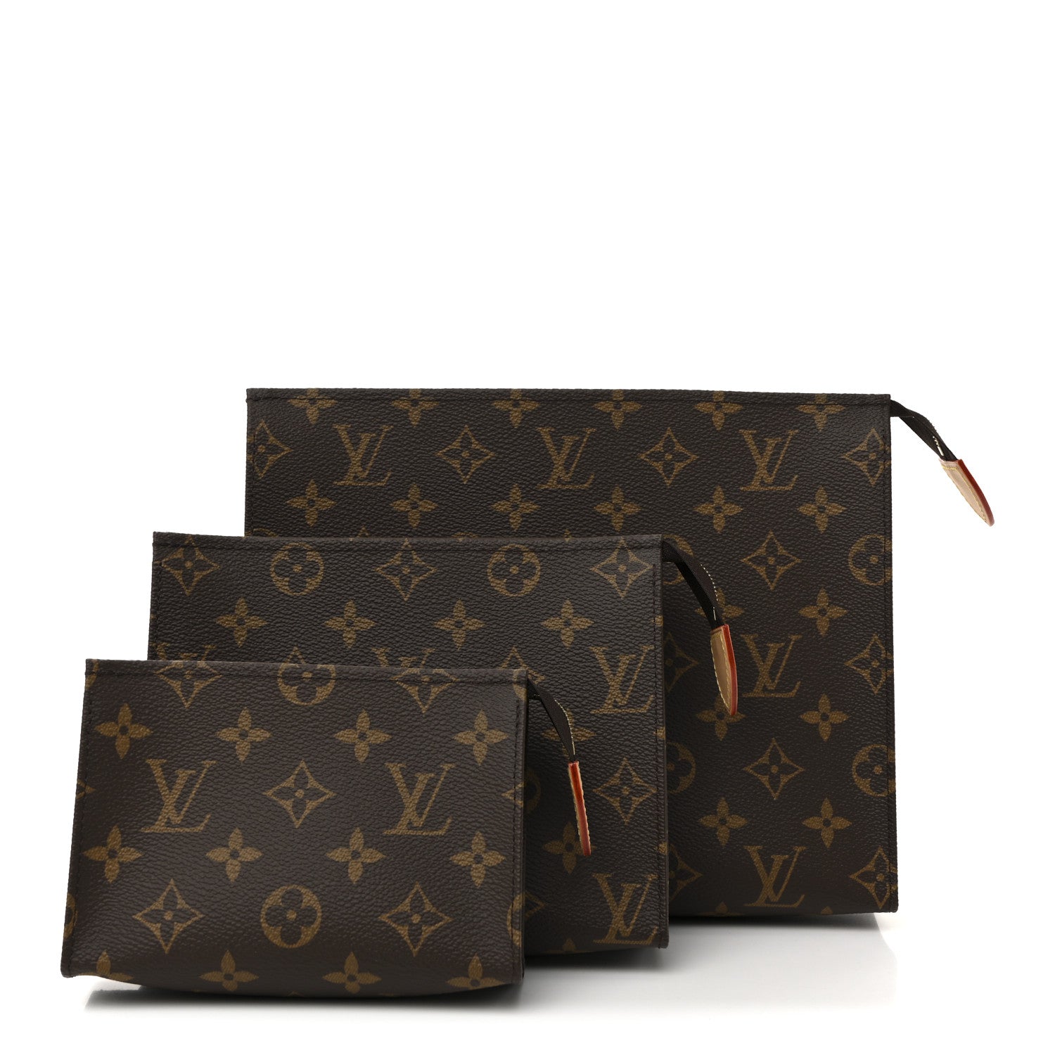 Louis Vuitton Monogram Trio Toilet Pouch Set 3 of 9