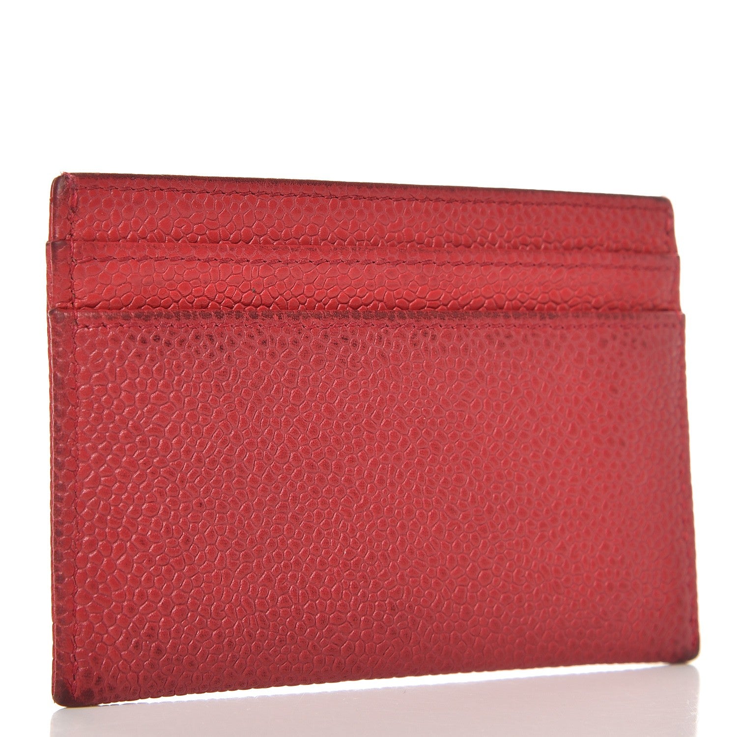 Chanel Caviar Timeless CC Card Holder Dark Pink 3 of 12