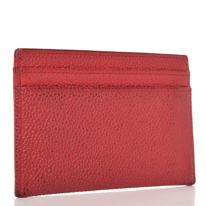 Chanel Caviar Timeless CC Card Holder Dark Pink 3 of 12